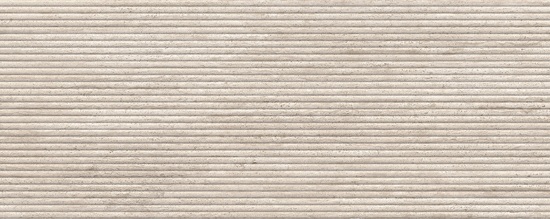 Porcelanosa Canal Taranto Bone wandtegel met beige gegroefd reliëf
