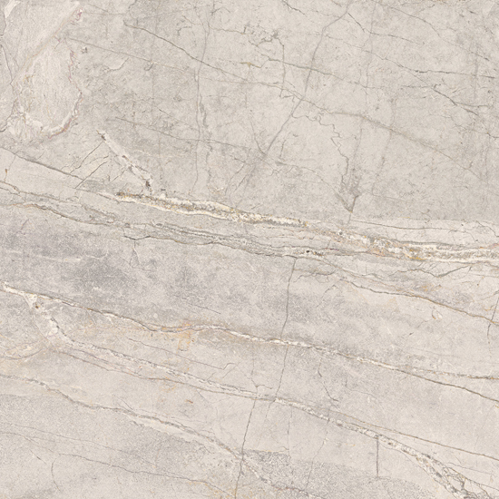 Porcelanosa Colorado Silver marmerlook tegel, close-up van de natuurlijke adering