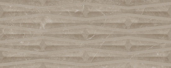 Porcelanosa Deco Beige Velluto structuurtegel met golvend reliëf, detailopname