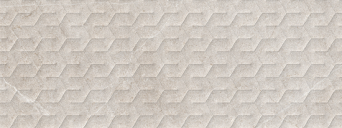 Porcelanosa Saddle Topo Neo tegel met hexagon reliëfpatroon in beige