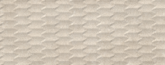 Porcelanosa Verona Bone Cubik, beige badkamertegel met 3D-reliëf