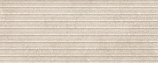 Porcelanosa Verona Bone Lineal, beige badkamertegel met lijnreliëf