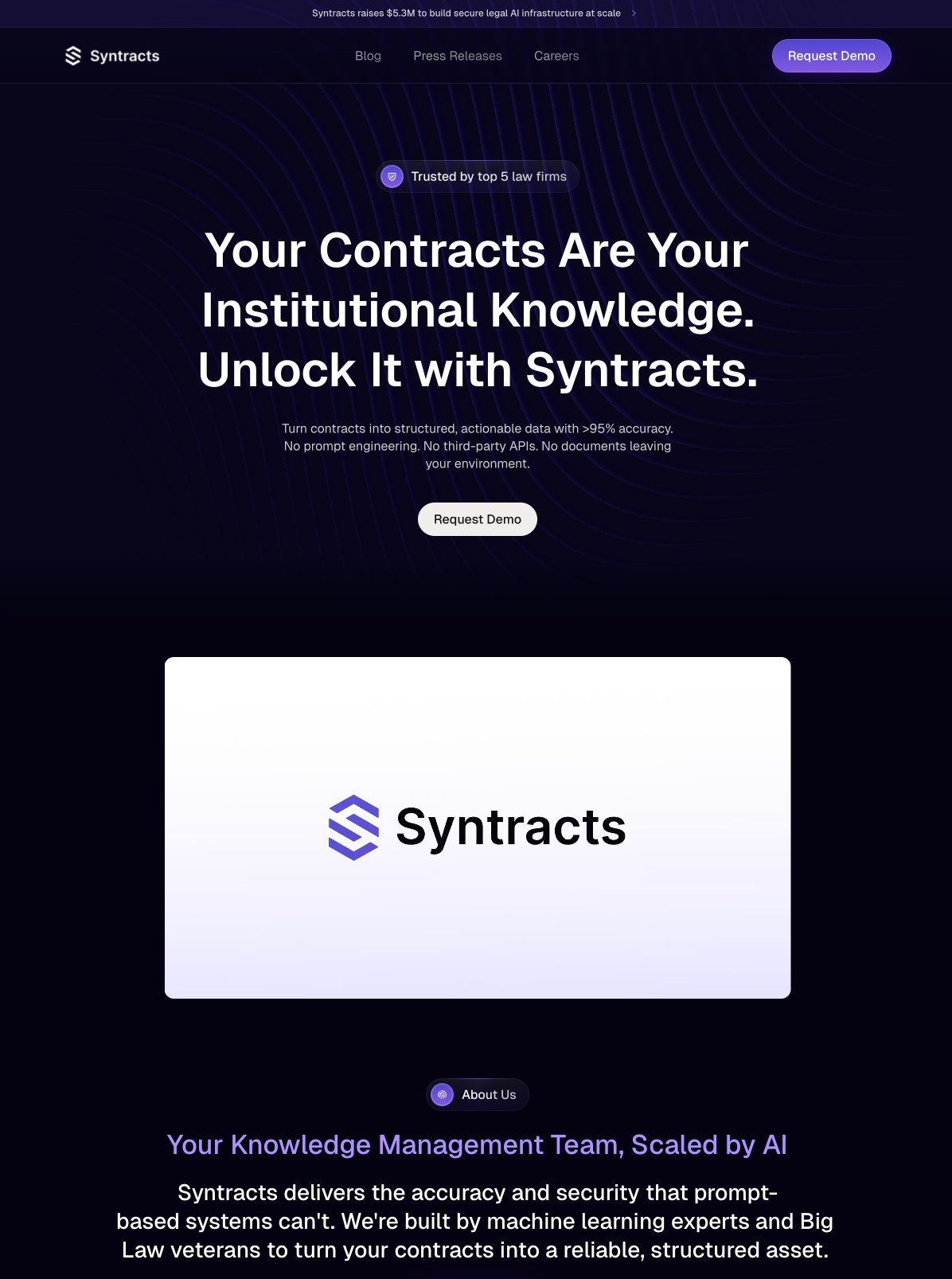 Syntracts before rebrand