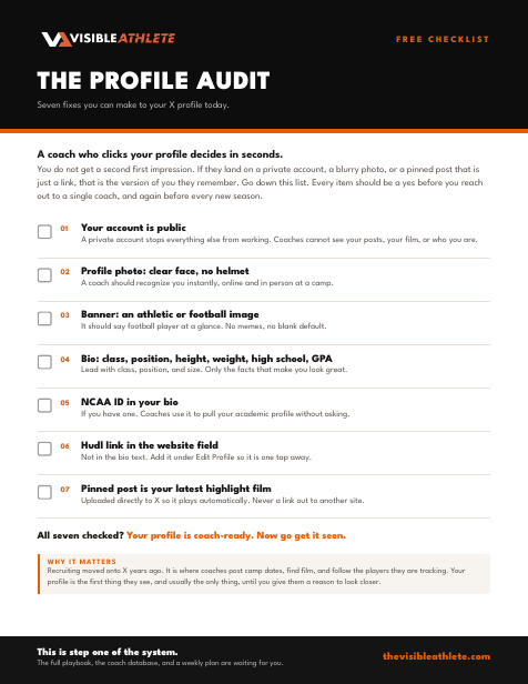 The Profile Audit checklist