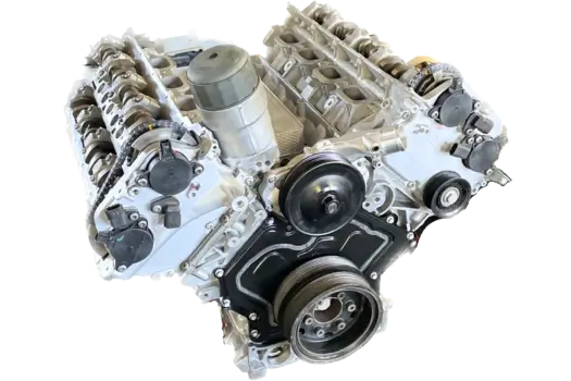 Remanufactured supercharged Land Rover or Jaguar engine for engine replacement, offering competitive pricing and OEM-spec build quality.