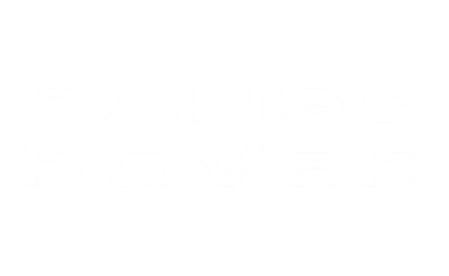 White uppercase text reading 'RANGE ROVER' on a black background.