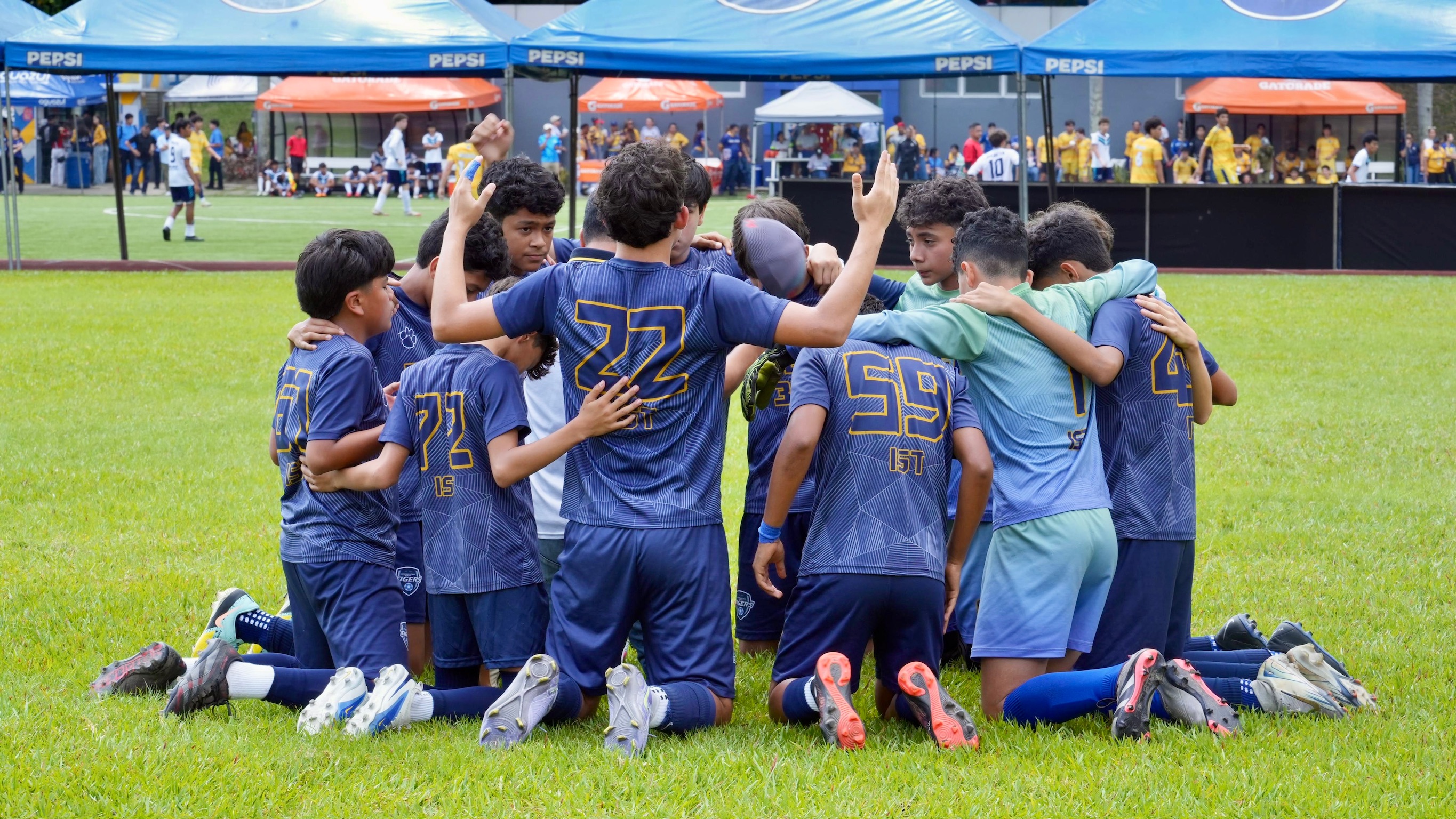 Students connecting and laughing together