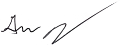 Graeme's signature