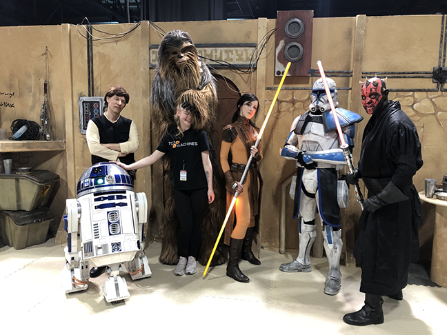 The TCG Machines Team exhibiting at the Calgary Expo