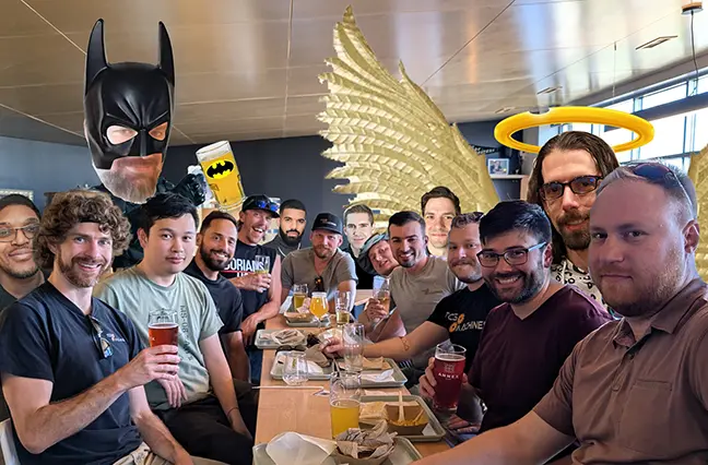 The TCG Machines team out for a beer at Annex Ale Project