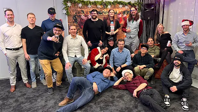Team photo from the TCG Machines 2022 year-end holiday party