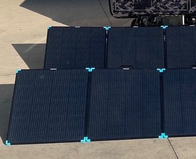 Hybrid power system prototype — solar array deployment