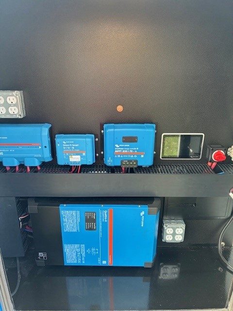 Installed Victron power electronics for industrial application