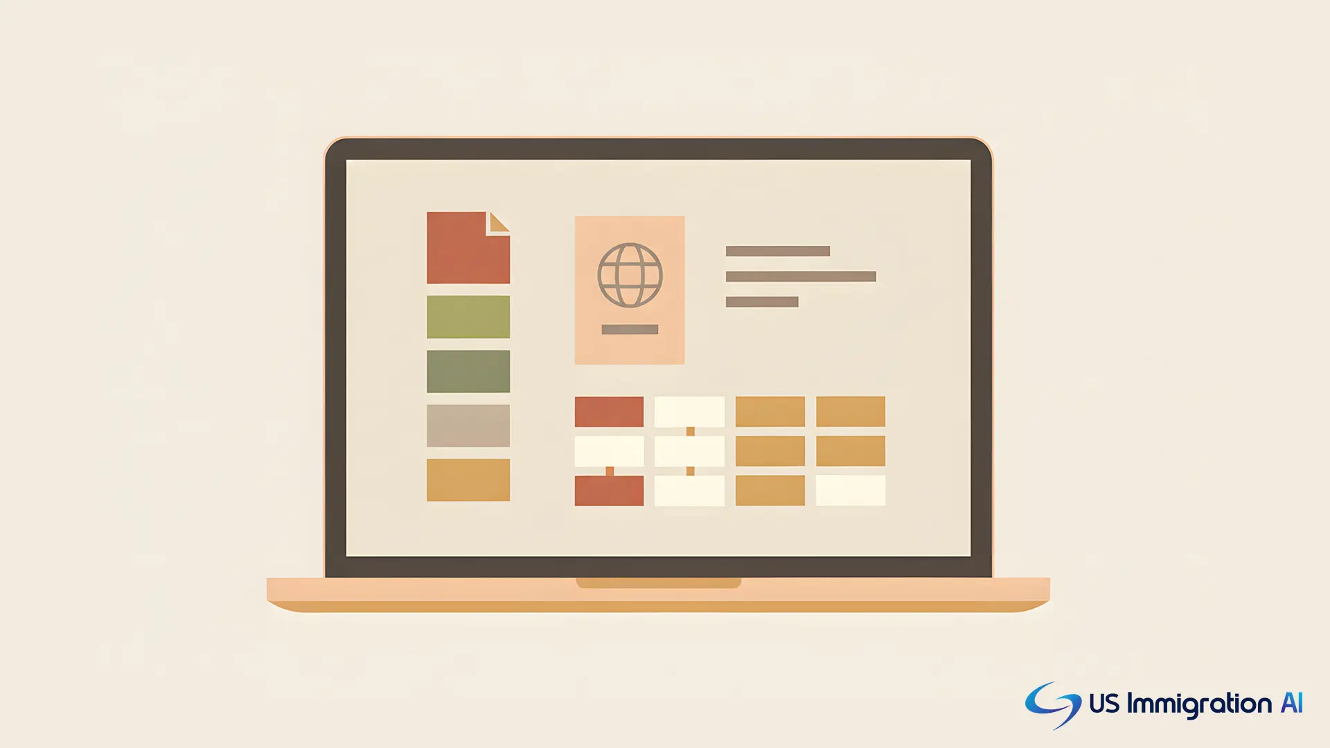Dedicated immigration case management software on a screen