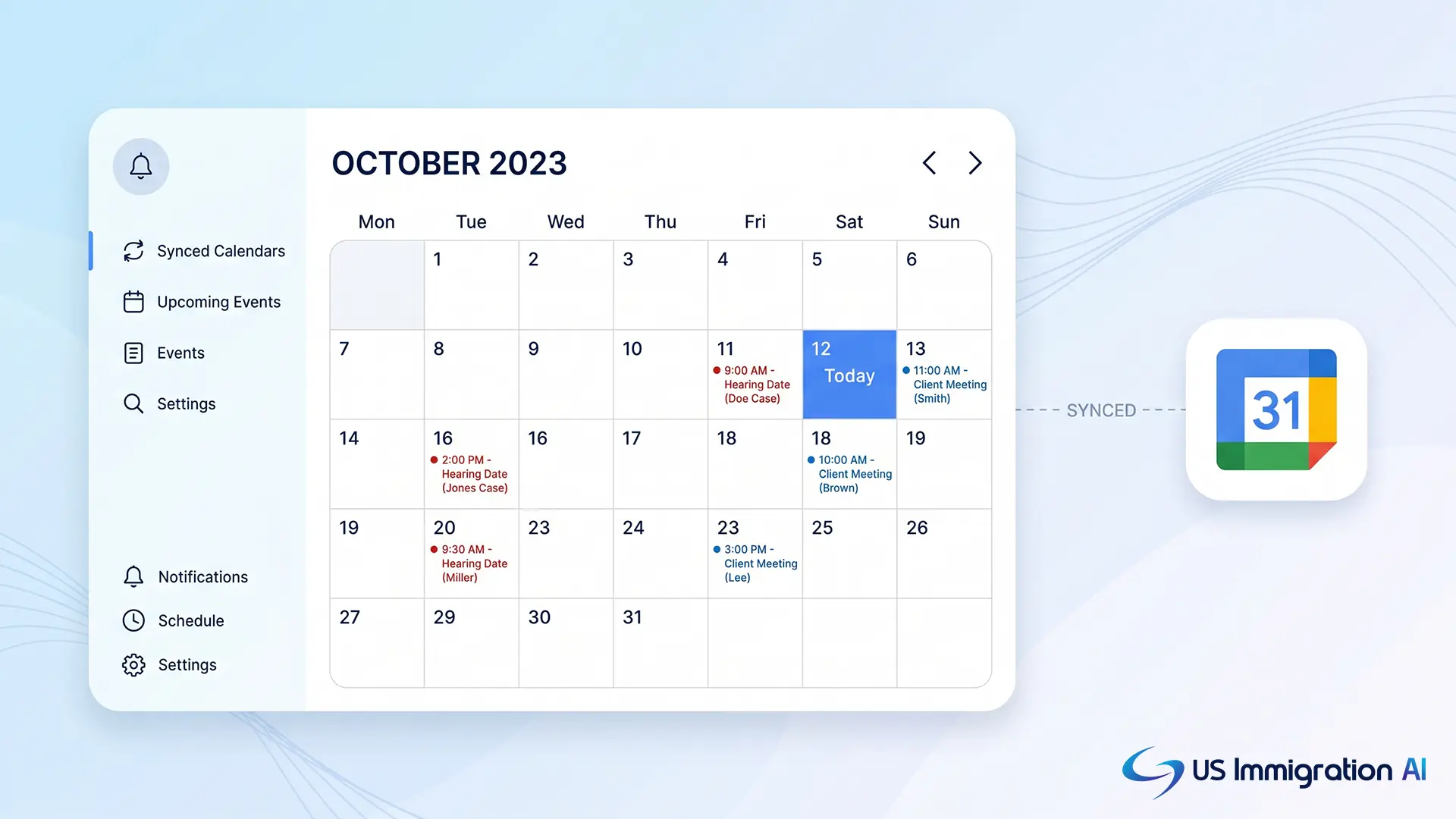 How Immigration Practice Management Software Integrates With Google Calendar