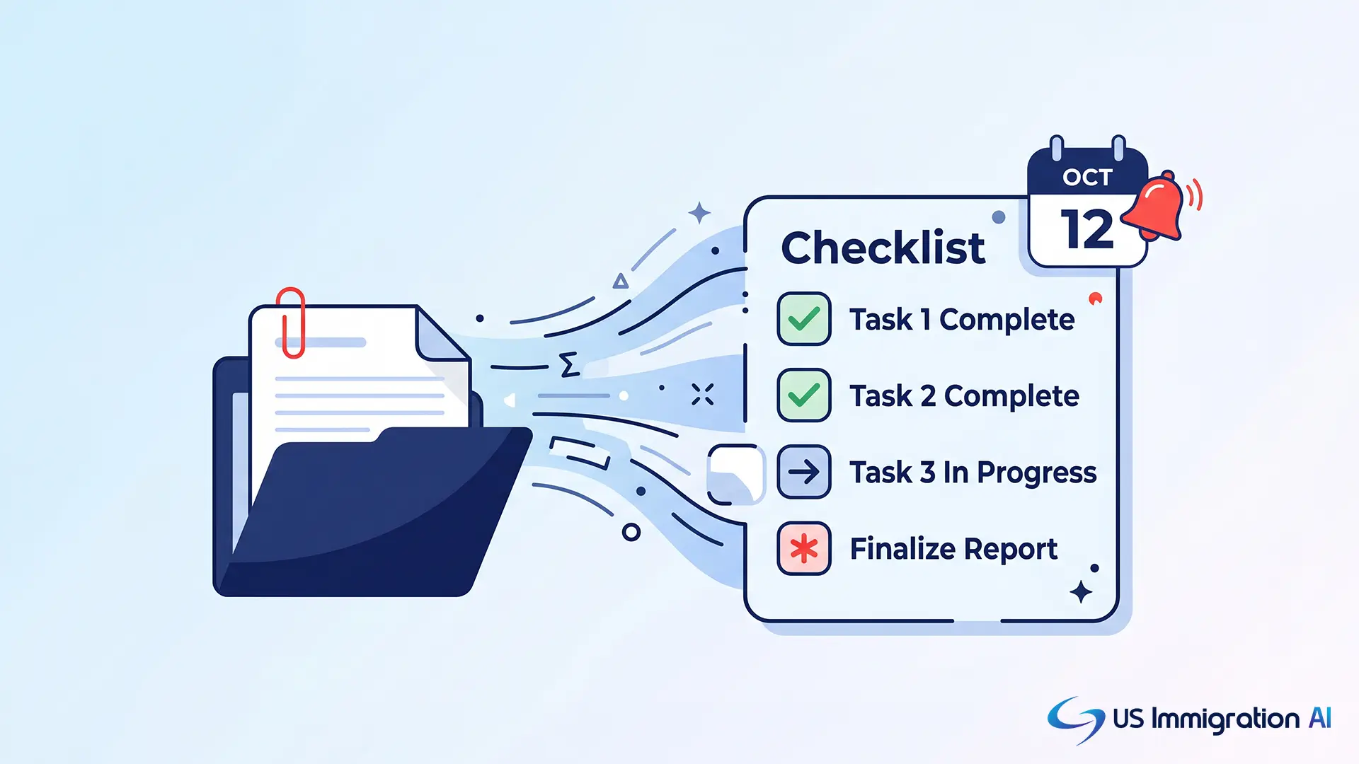 AI case assembly software connected to calendar deadline reminders