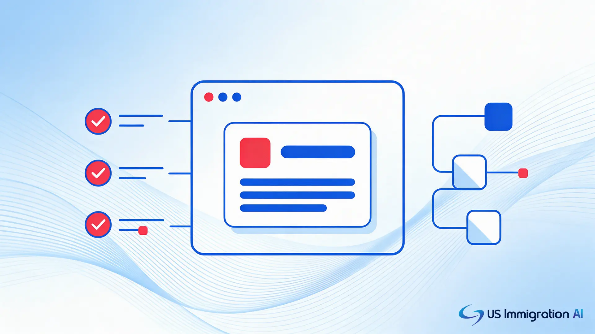 A webpage icon with checkmarks and connected entity nodes, representing both page structure and language-model readability