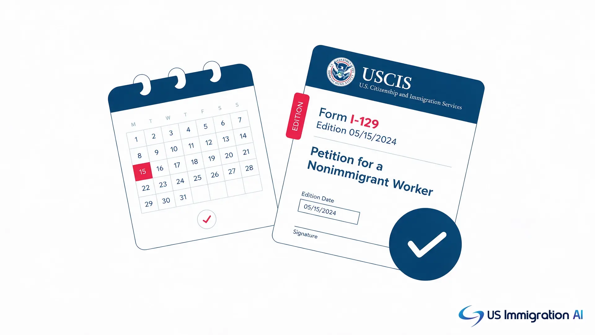 Checking a USCIS form against the current edition date before filing