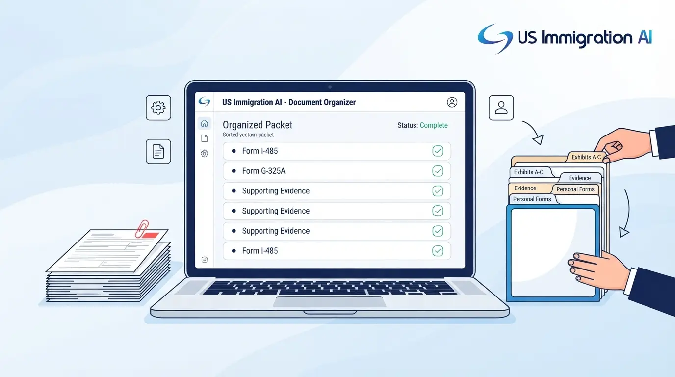 How to Organize a USCIS Filing Packet With AI