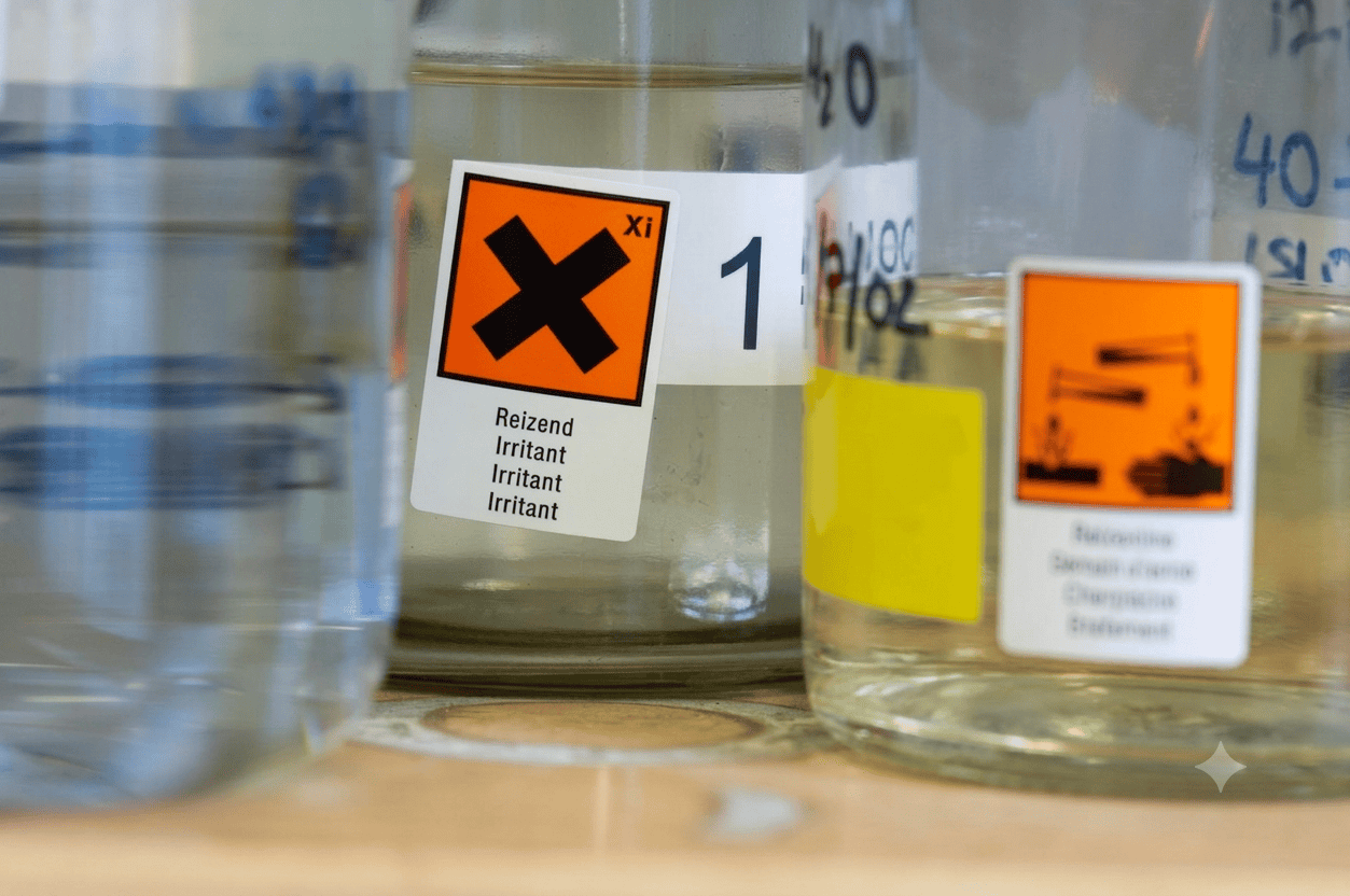 Etiqueta para aceites y lubricantes