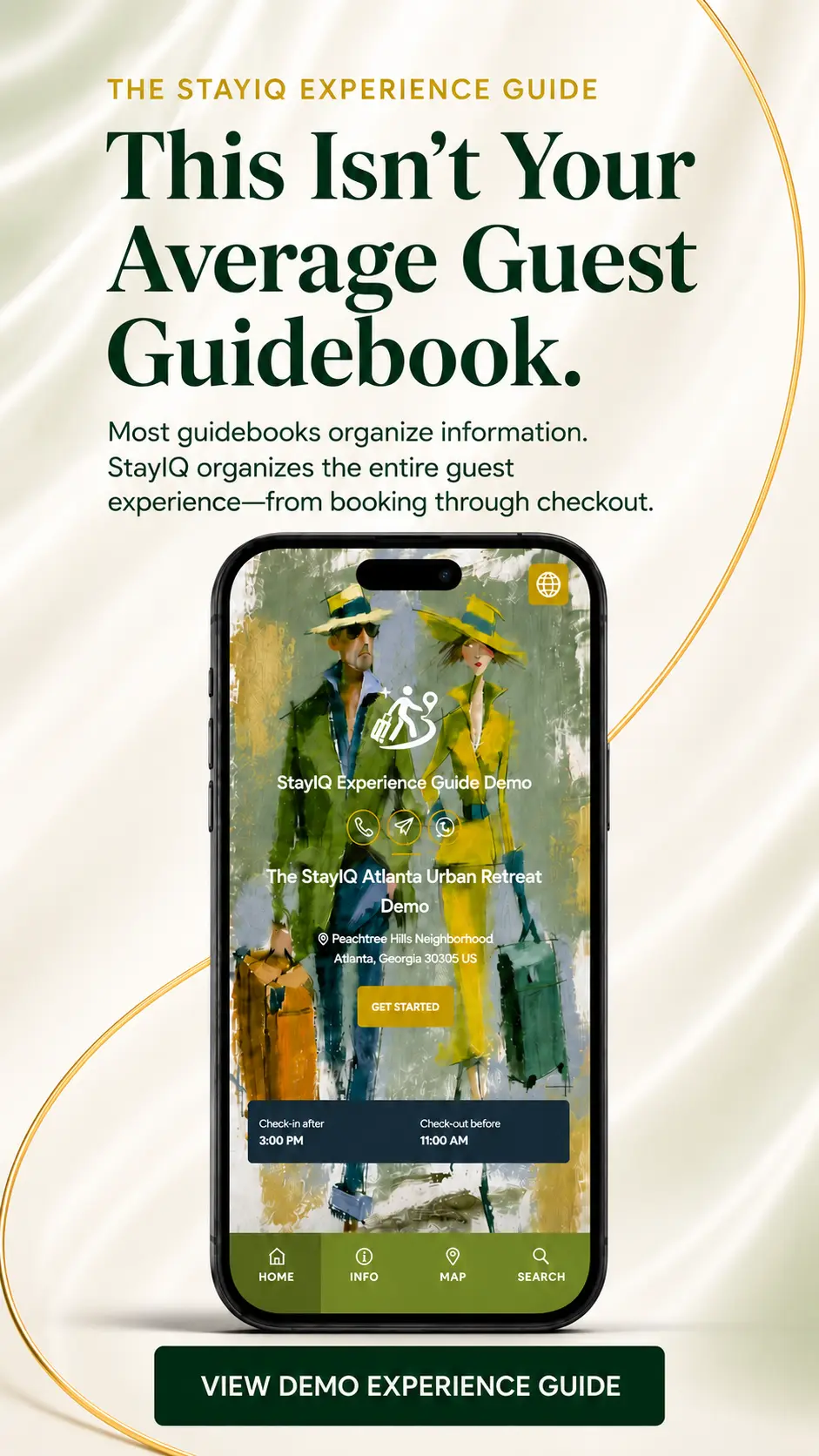 StayIQ Experience Guide mobile demonstration