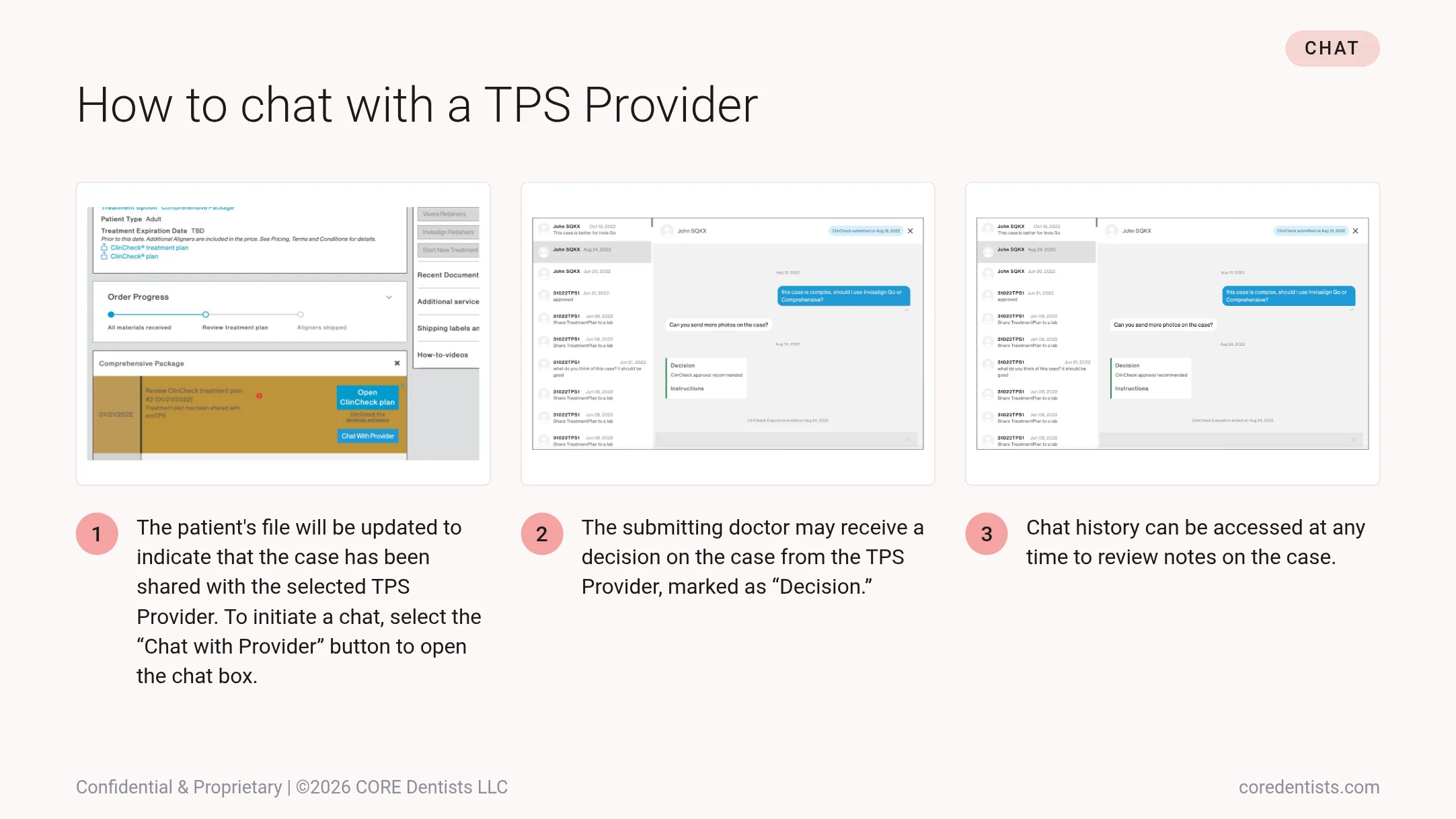 How to chat with a TPS Provider