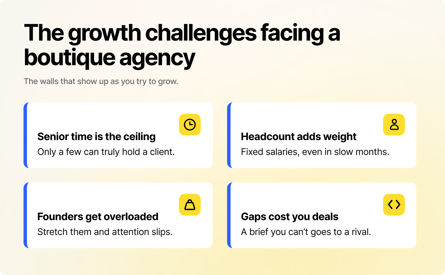 The growth challenges of boutique agencies