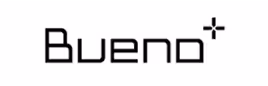Bueno brand logo with a plus symbol.
