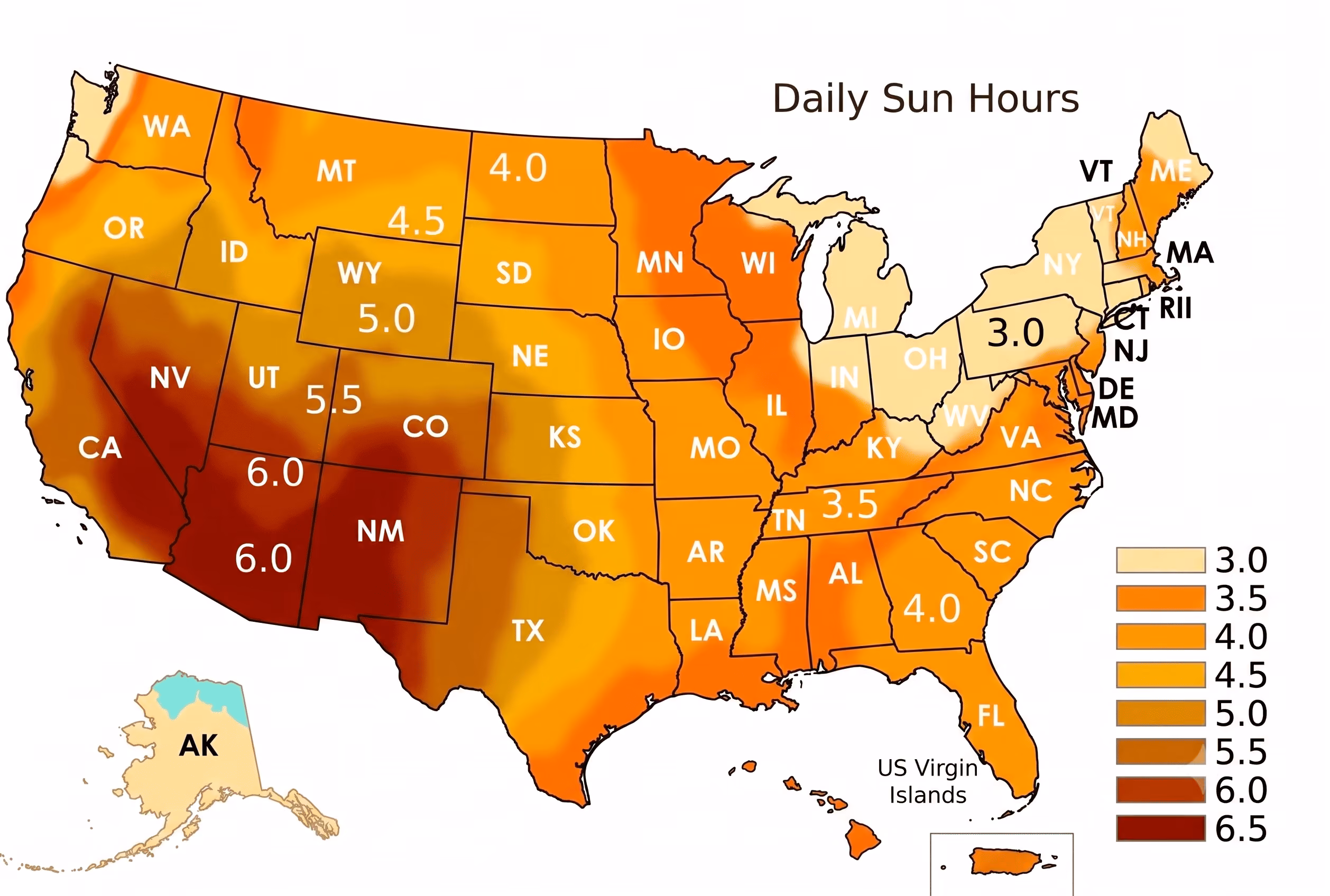 Solar potential map for off-grid land buyers
