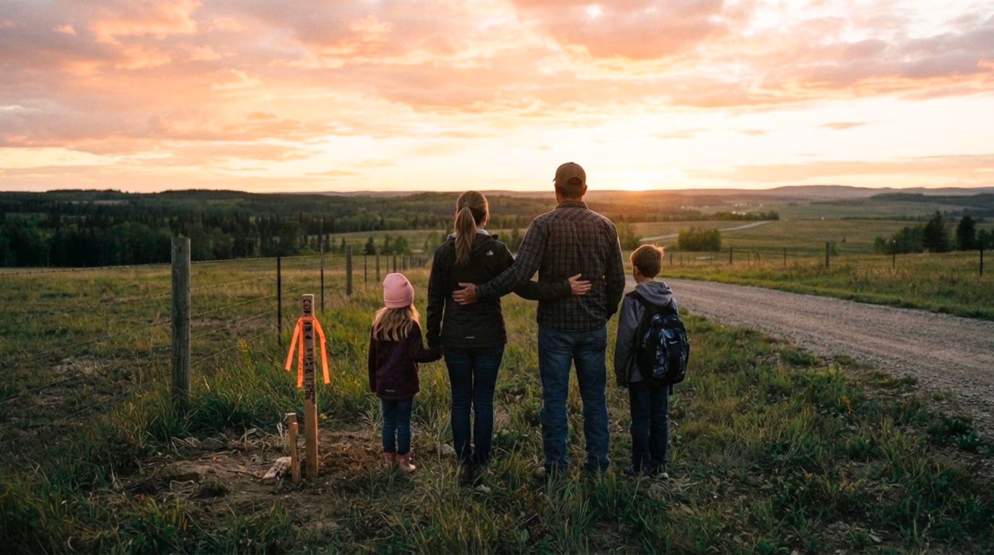 what happens when you buy land - new landowners visiting their recorded vacant land parcel