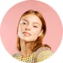 Woman with pink background