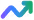 Trend-up colored icon