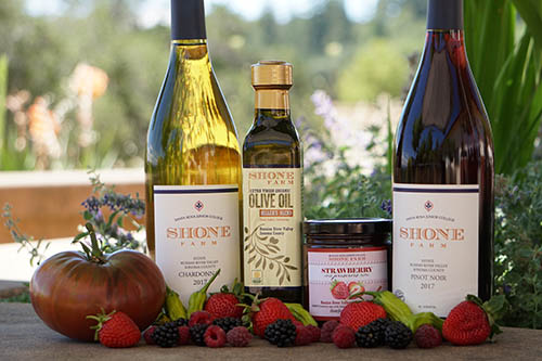Shone Farm wines and value-added products from SRJC agriculture program