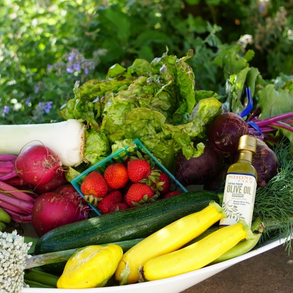 Example CSA share from Shone Farm