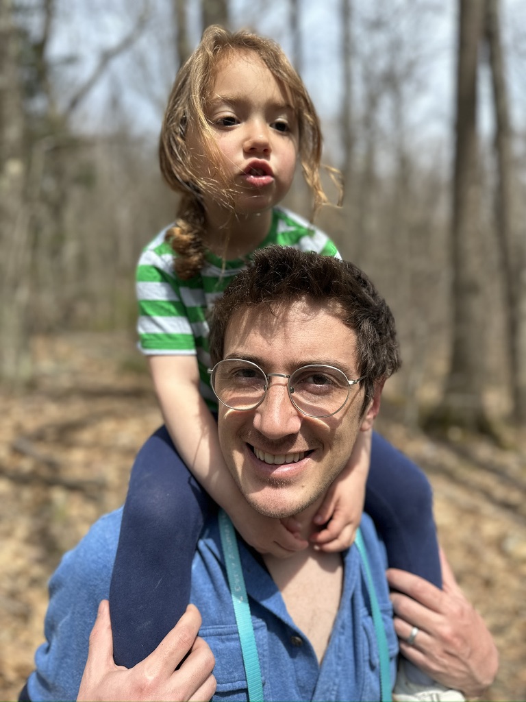 Sam Pierog, Founder of WattsUp Renewable, with his daughter