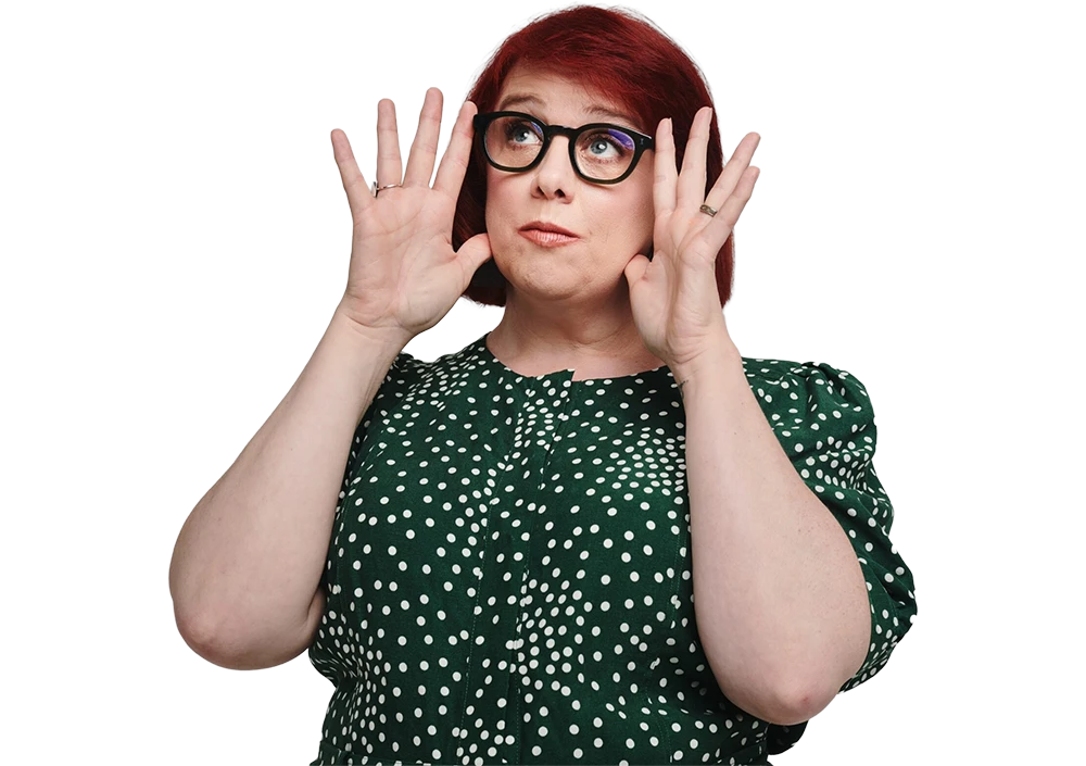 Angela Barnes, Comedian, Entertainer, Advocate For Hearing Loss Awareness & Resilience In Comedy