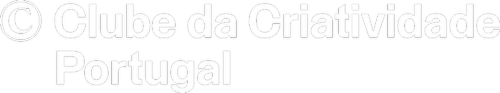Copyright symbol followed by text 'Clube da Criatividade Portugal' in bold white font on black background.