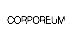 Text logo reading 'CORPOREUM' in bold black letters on a white background.