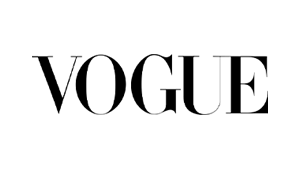 VOGUE magazine logo in black text on white background.