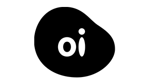 White lowercase letters 'oi' inside an irregular black rounded shape.