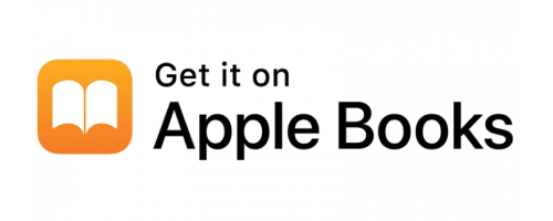 Apple Books logo with text 'Get it on Apple Books' and a red label 'SOON'.