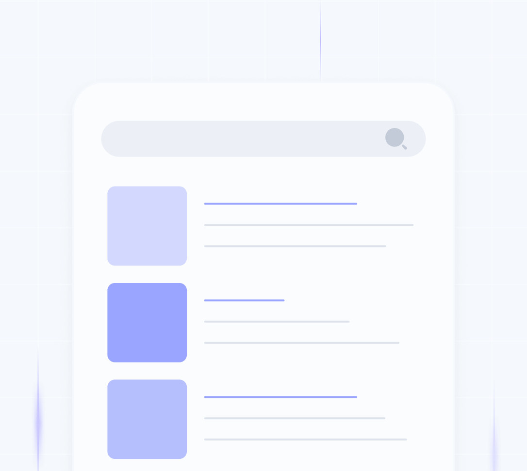 Finding answers through our search feature