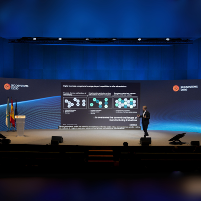 wide view of Ecosystems 2030's stage