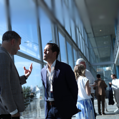Discussion during Ecosystems 2030 coffee break