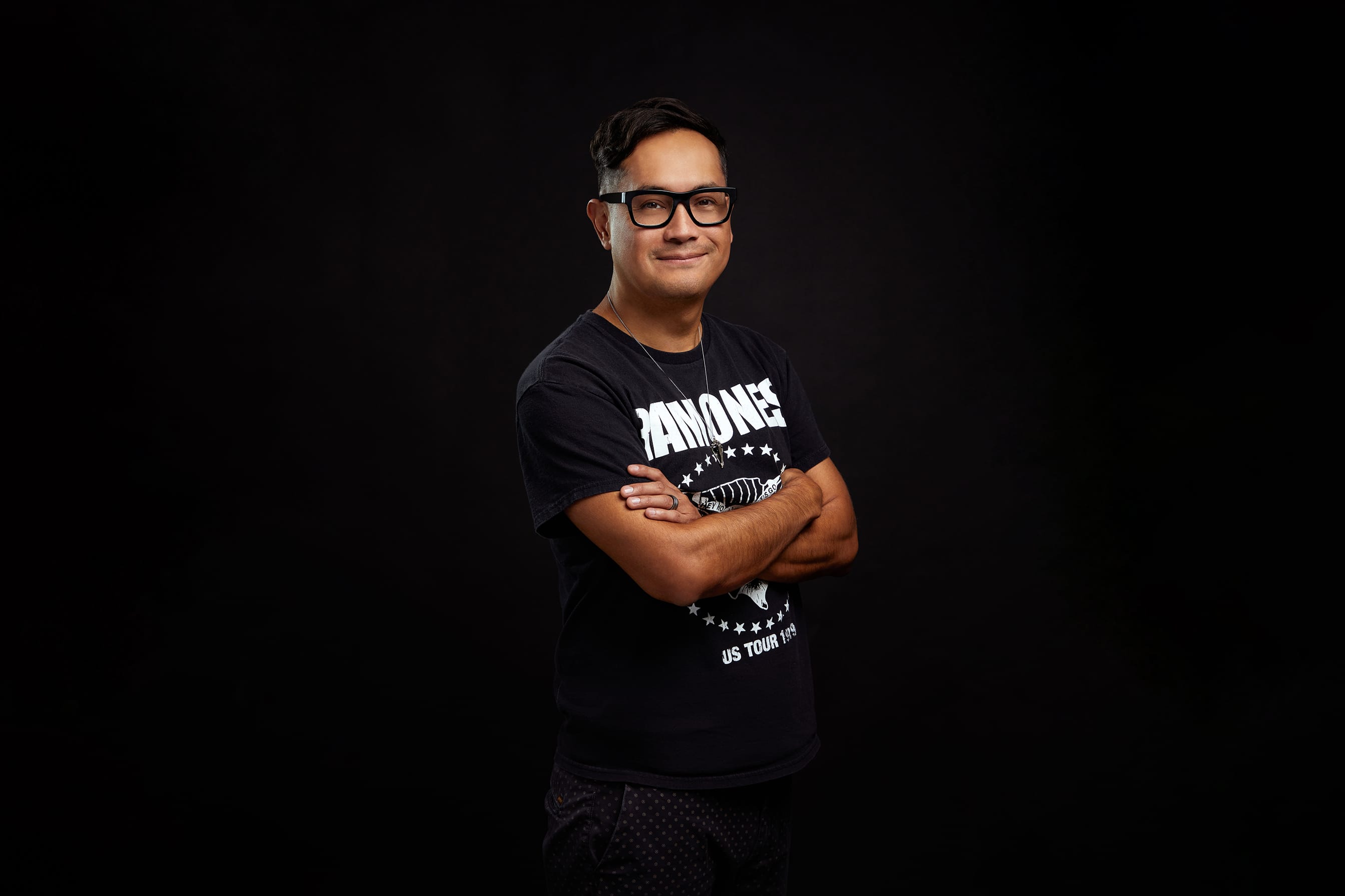 Portrait of Alex Mera, Senior Visual Designer