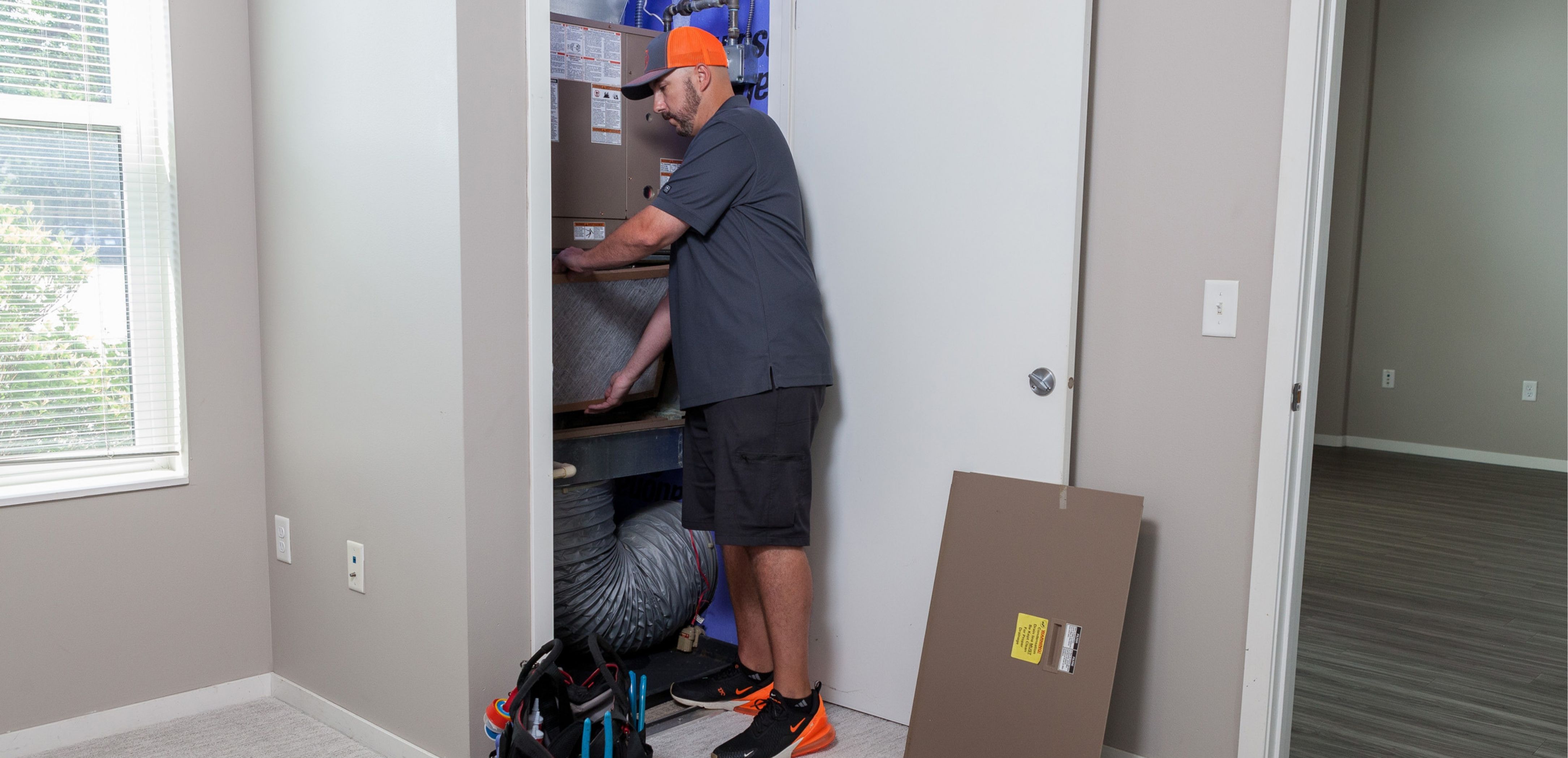 Preventative maintenance on building equipment