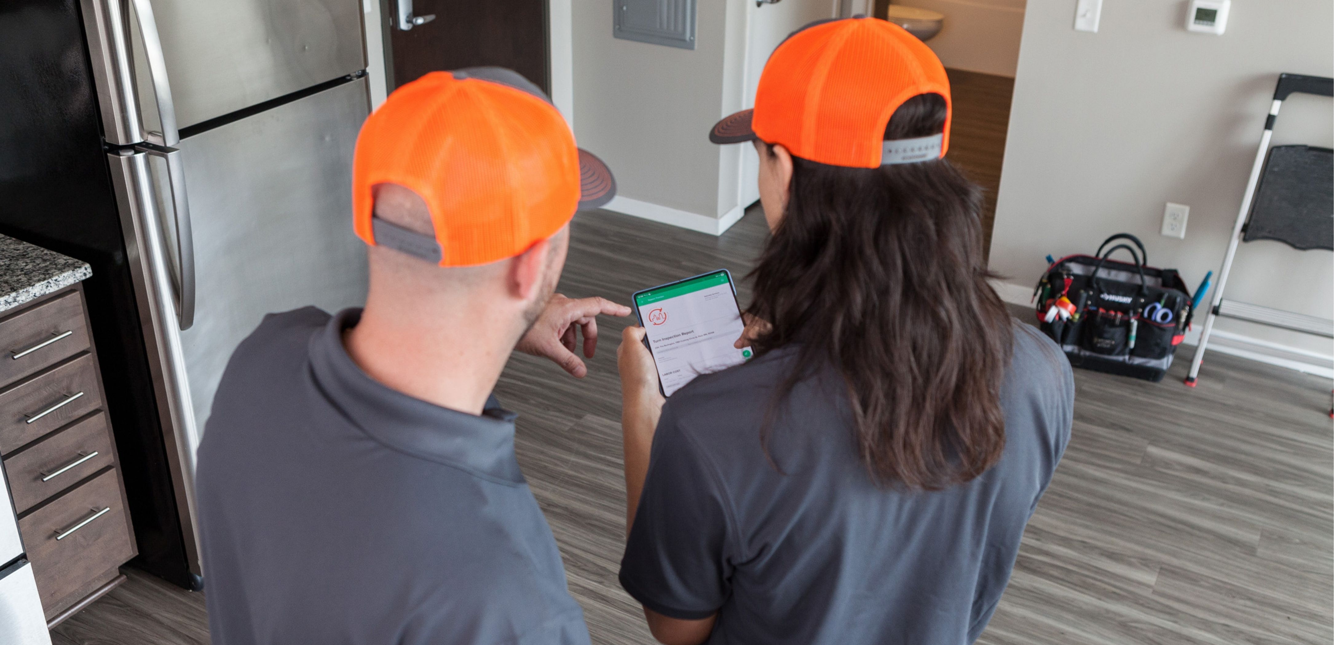 The Orange Crew on a scheduled facilities visit