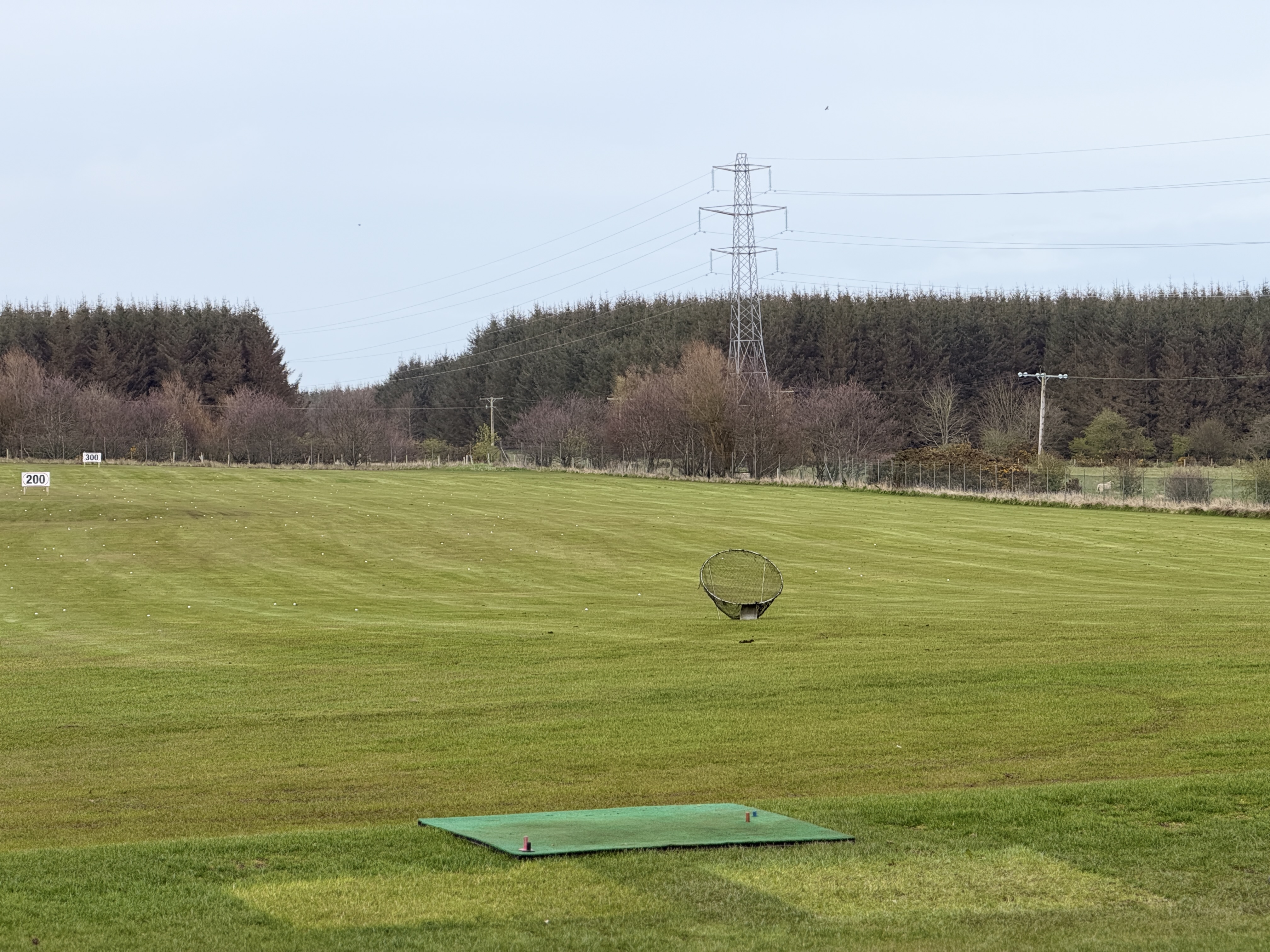 Practice facilities at Berryhill Driving Range Peterhead Aberdeenshire