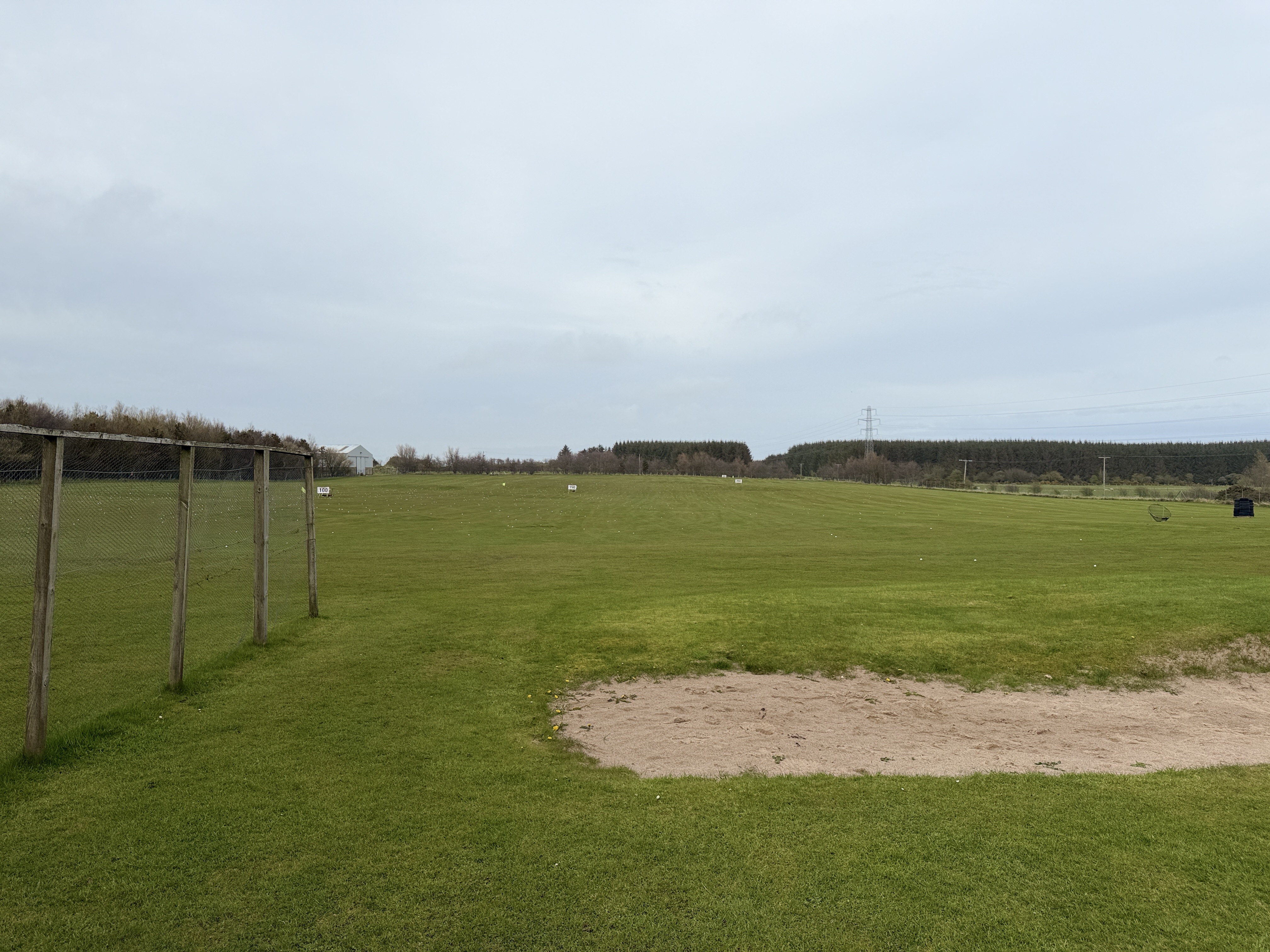 Golf practice facilities at Berryhill Range Aberdeenshire
