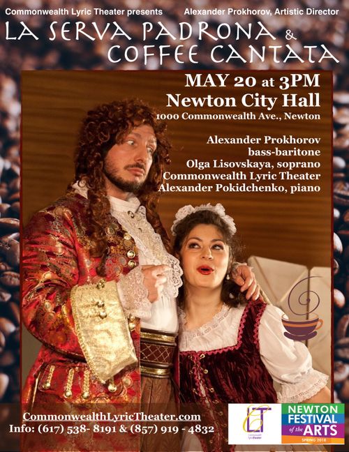 Poster for La Serva Padrona and Coffee Cantata